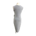 A Grey Sleeveless Dresses from Isabella Oliver in size Maternity-XS for maternity. (Back View)
