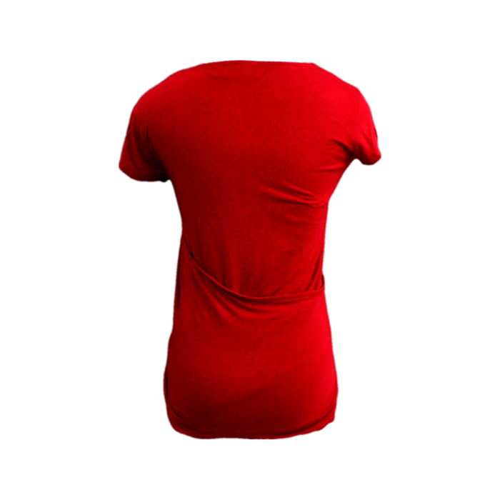 A Red Short Sleeve Tops from Jojo Maman Bébé in size Maternity-S for maternity. (Back View)