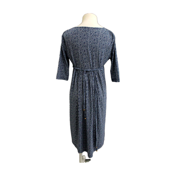 A Blue Long Sleeve Dresses from Mayarya in size Maternity-S for maternity. (Back View)