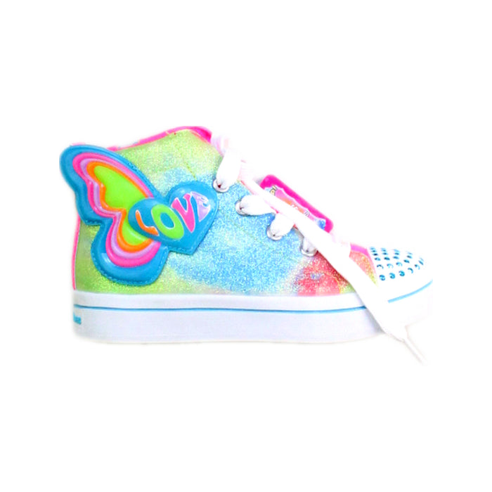 A Multicolour Sneakers from Skechers in size 5T for girl. (Front View)