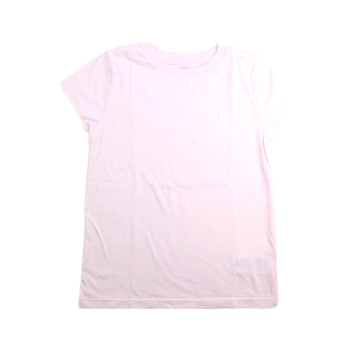 A Pink Short Sleeve T Shirts from Polo Ralph Lauren in size 6T for girl. (Front View)