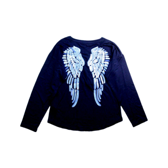 A Navy Long Sleeve T Shirts from Angel's Face in size 6T for girl. (Back View)