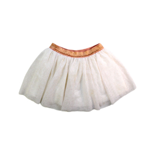A White Tulle Skirts from Petit Bateau in size 6T for girl. (Front View)