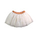 A White Tulle Skirts from Petit Bateau in size 6T for girl. (Front View)