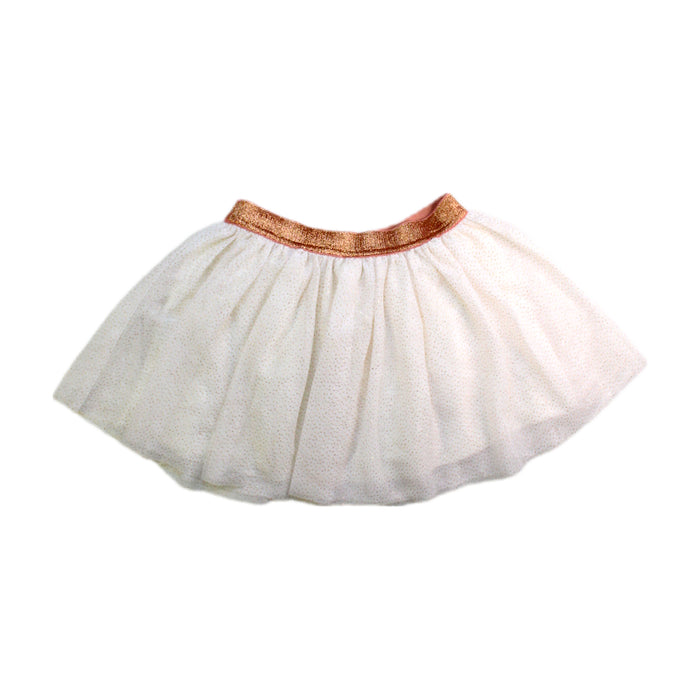 A White Tulle Skirts from Petit Bateau in size 6T for girl. (Back View)