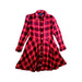 A Red Long Sleeve Dresses from Polo Ralph Lauren in size 6T for girl. (Front View)