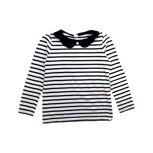 A White Long Sleeve Tops from Jacadi in size 6T for girl. (Front View)