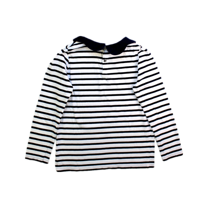A White Long Sleeve Tops from Jacadi in size 6T for girl. (Back View)