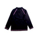 A Black Rash Guards from Arena in size 4T for girl. (Back View)