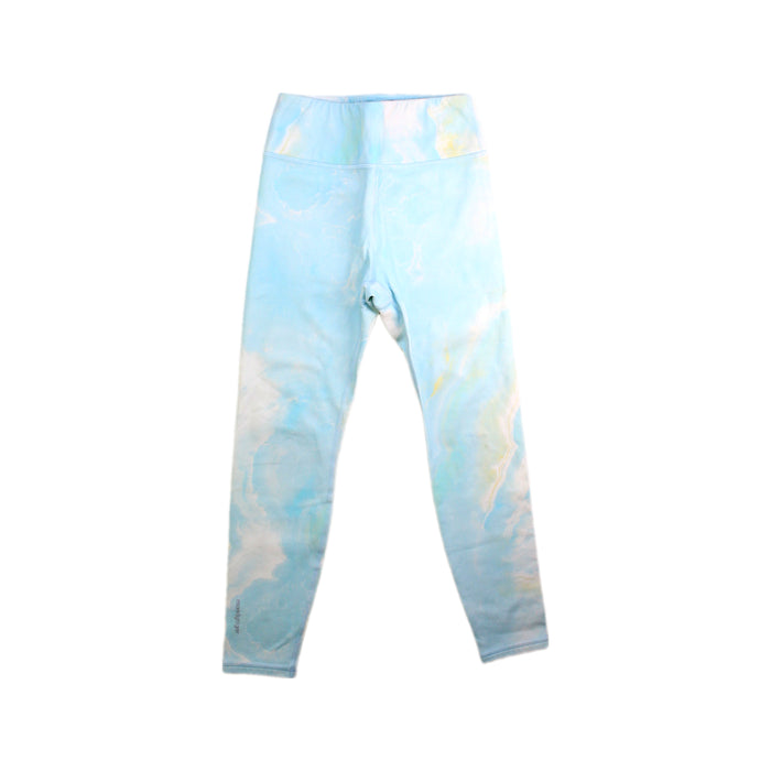A Blue Leggings from Moody Tiger in size 7Y for girl. (Front View)
