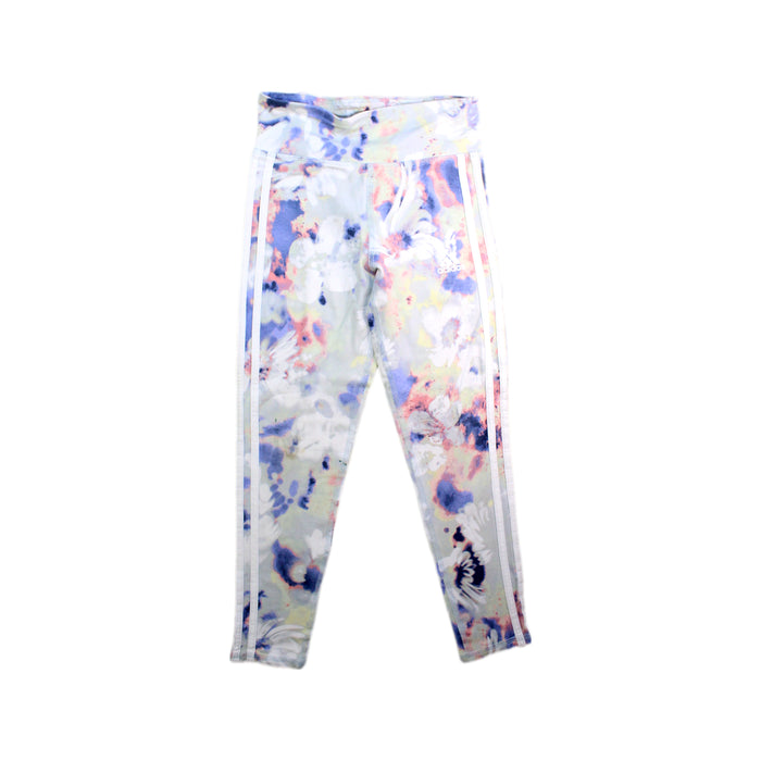 A Multicolour Leggings from Adidas in size 7Y for girl. (Front View)