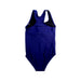 A Navy Swimsuits from TYR in size 8Y for girl. (Back View)