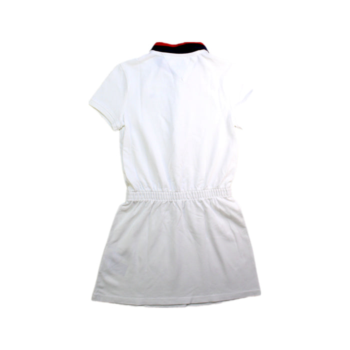 A White Short Sleeve Dresses from Tommy Hilfiger in size 6T for girl. (Back View)