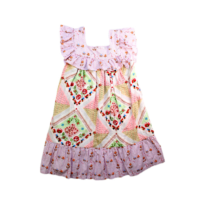 A Multicolour Sleeveless Dresses from Cath Kids London in size 3T for girl. (Front View)