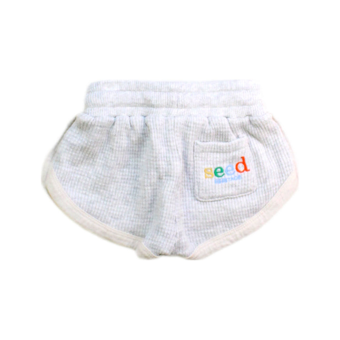 A Grey Shorts from Seed in size 3-6M for girl. (Back View)
