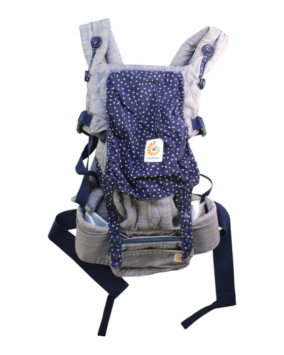 A Blue Baby Carriers from Ergobaby in size 0-3M for neutral. (Back View)