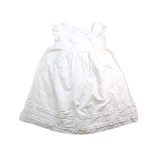 A White Sleeveless Dresses from Minihaha in size 18-24M for girl. (Front View)