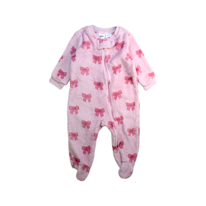A Pink Onesies from Anko in size 3-6M for girl. (Front View)
