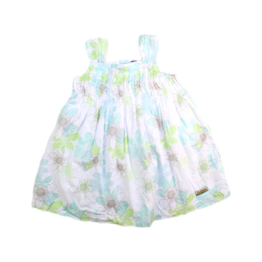 A White Sleeveless Dresses from Minihaha in size 3-6M for girl. (Front View)