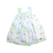 A White Sleeveless Dresses from Minihaha in size 3-6M for girl. (Front View)
