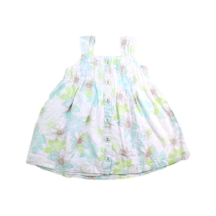 A White Sleeveless Dresses from Minihaha in size 3-6M for girl. (Back View)