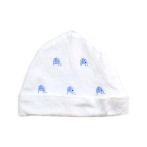 A White Beanies from Jojo Maman Bébé in size 3-6M for boy. (Front View)
