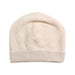A Ivory Beanies from purebaby in size 0-3M for boy. (Front View)