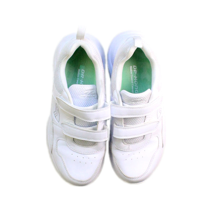 A White Sneakers from Dr. Kong in size 12Y for boy. (Back View)