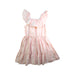A Pink Sleeveless Dresses from David Jones in size 7Y for girl. (Front View)