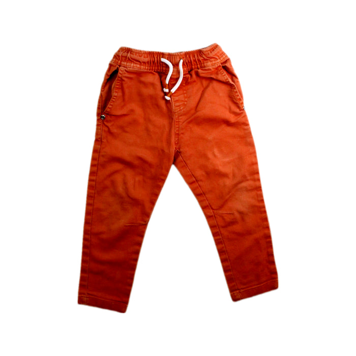 A Orange Casual Pants from Seed in size 2T for boy. (Front View)
