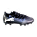 A Black Cleats/Soccer Shoes from Puma in size 7Y for boy. (Front View)