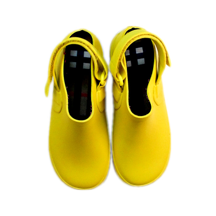 A Yellow Slip Ons from Burberry in size 5T for neutral. (Back View)