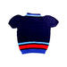 A Navy Short Sleeve Polos from As Little As in size 5T for boy. (Back View)