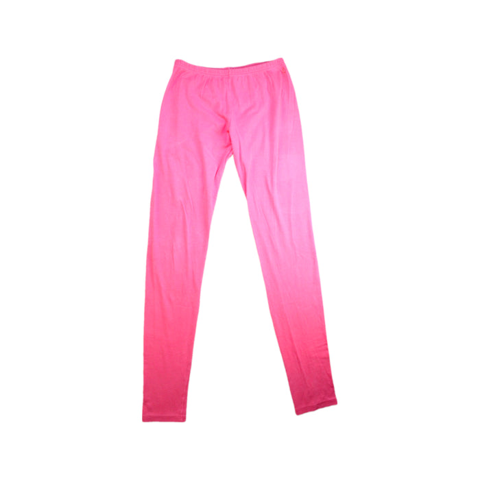 A Pink Leggings from Petit Bateau in size 12Y for girl. (Front View)