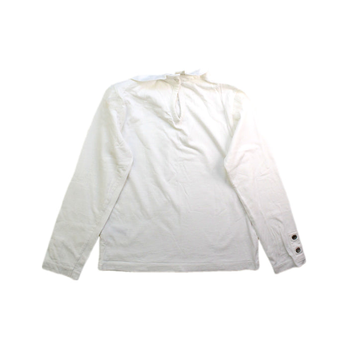 A White Long Sleeve Tops from Petit Bateau in size 8Y for girl. (Back View)