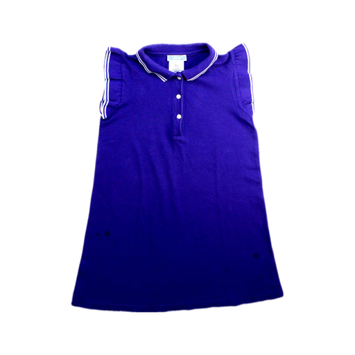 A Purple Sleeveless Dresses from Jacadi in size 6T for girl. (Front View)