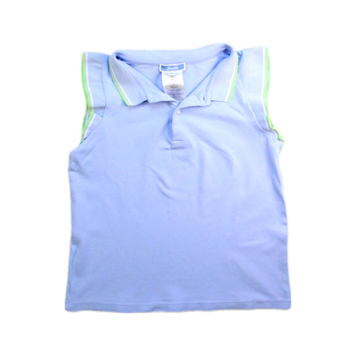 A Blue Sleeveless Polos from Jacadi in size 8Y for girl. (Front View)