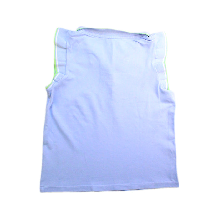 A Blue Sleeveless Polos from Jacadi in size 8Y for girl. (Back View)