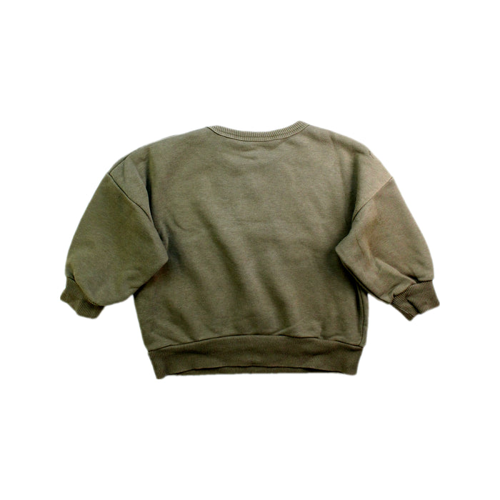 A Green Crewneck Sweatshirts from Konges Sløjd in size 12-18M for boy. (Back View)