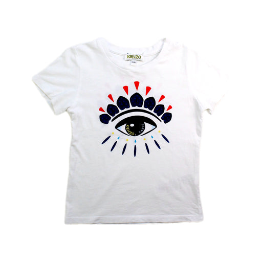 A White Short Sleeve T Shirts from Kenzo in size 3T for girl. (Front View)
