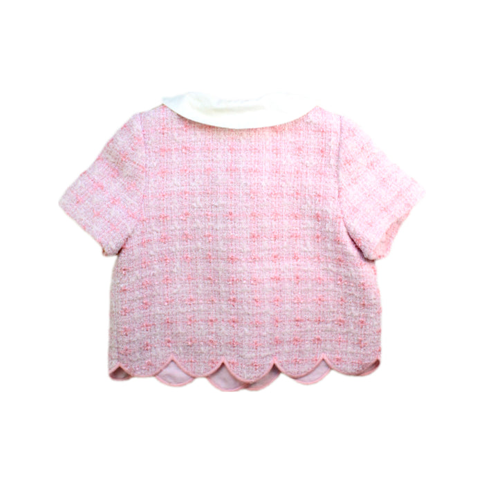 A Pink Lightweight Jackets from Self-Portrait in size 4T for girl. (Back View)