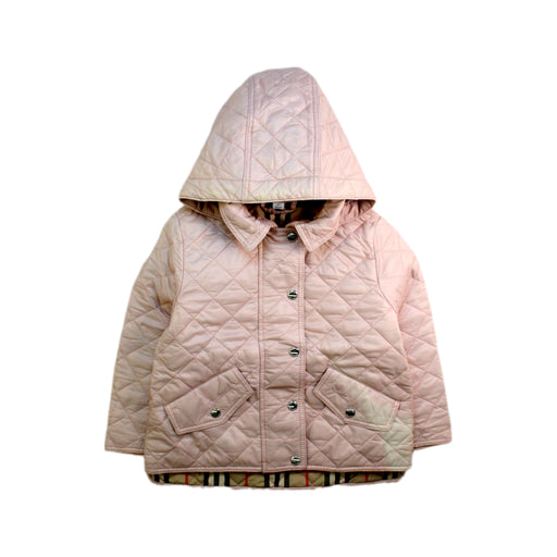A Pink Puffer/Quilted Coats & Outerwear from Burberry in size 2T for girl. (Front View)