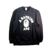 A Black Crewneck Sweatshirts from BAPE KIDS in size 14Y for boy. (Front View)