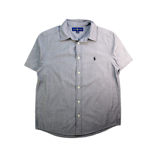 A Blue Short Sleeve Shirts from Polo Ralph Lauren in size 14Y for boy. (Front View)