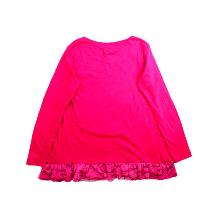 A Pink Long Sleeve Tops from Desigual in size 7Y for girl. (Back View)