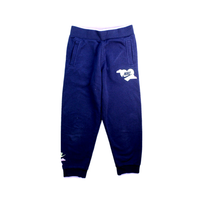 A Navy Sweatpants from Nike in size 6T for girl. (Front View)
