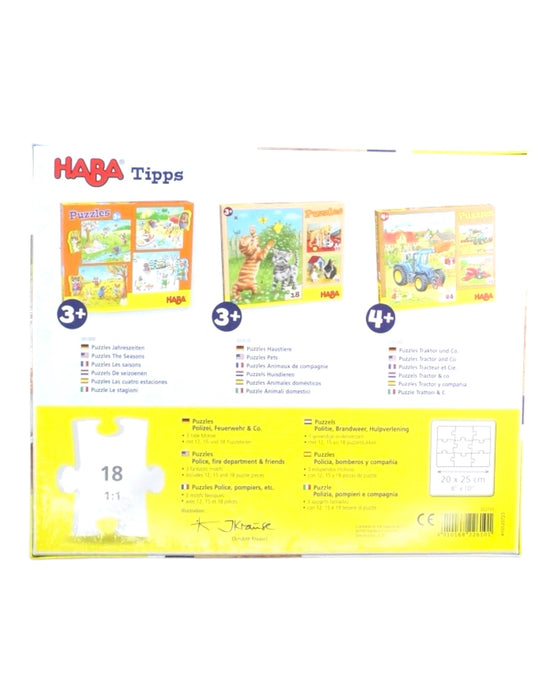 A Multicolour Board Games & Puzzles from Haba in size 3T for neutral. (Back View)