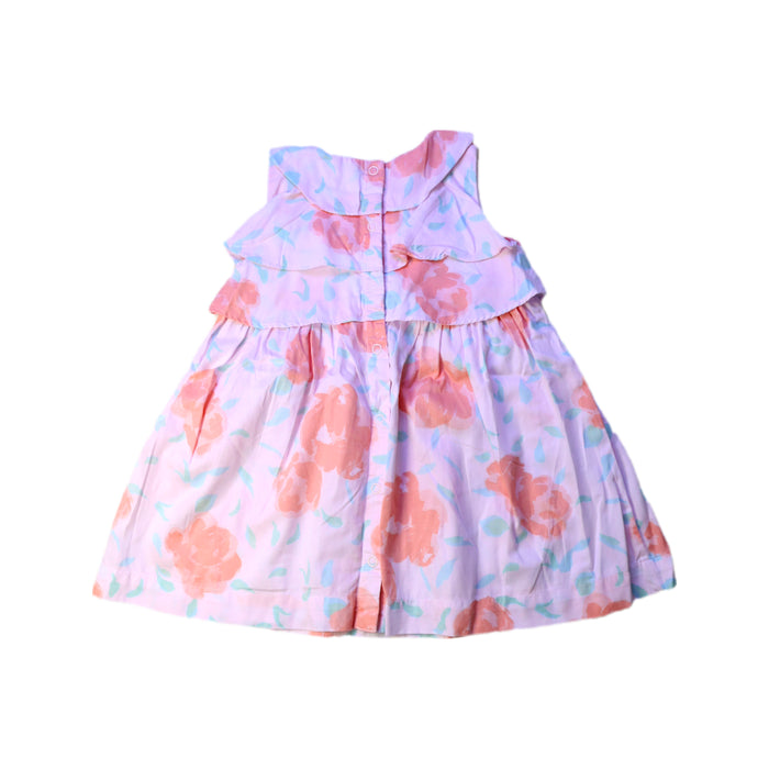 A Pink Sleeveless Dresses from Petit Bateau in size 2T for girl. (Back View)