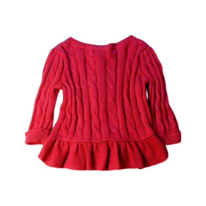 A Pink Cardigans from Ralph Lauren in size 3-6M for girl. (Back View)