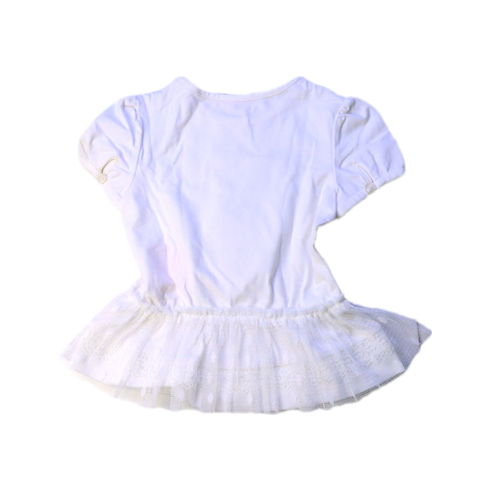 A White Short Sleeve Tops from Nicholas & Bears in size 2T for girl. (Back View)